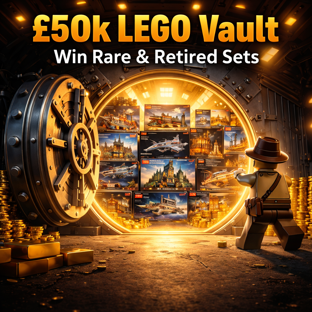 £50,000 LEGO Vault – Rare & Retired Sets with Instant Wins up to £1,500