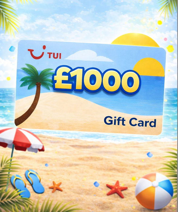 £1000 Tui Voucher