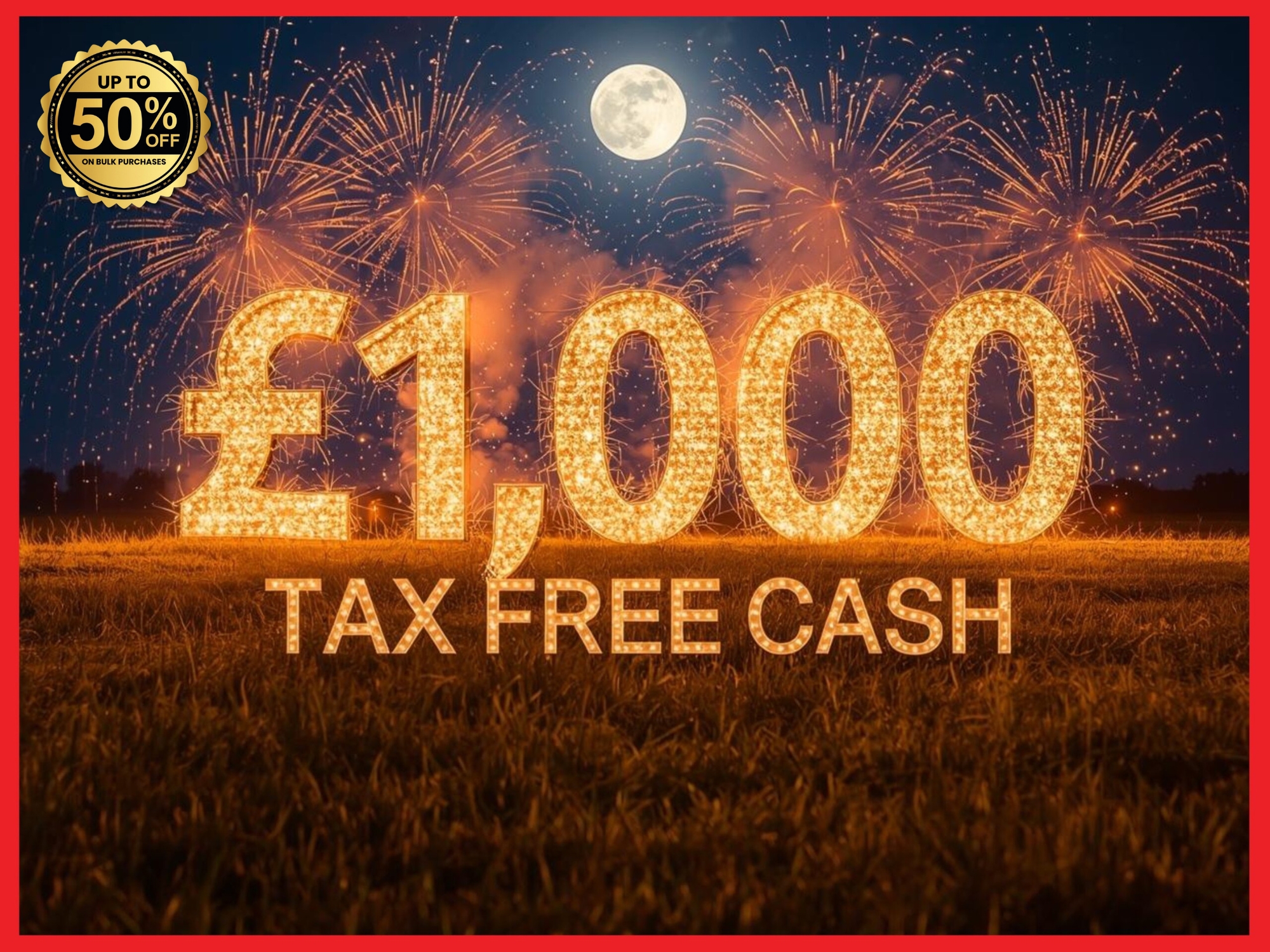 Draw 1, £1,000 Tax Free Cash [Draw March 5th]