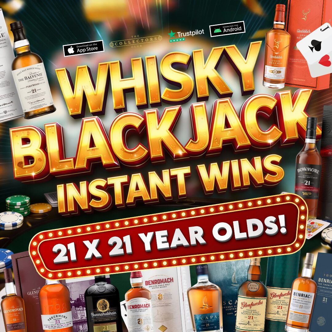 WIN ON WHISKY BLACKJACK 2.0! 21 YEAR OLD DRAMS TO BE WON EVERYWHERE! TAMDHU 21YO MAIN PRIZE!