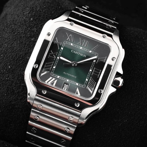 CARTIER SANTOS DE CARTIER 40MM GREEN DIAL – RRP £7,600
