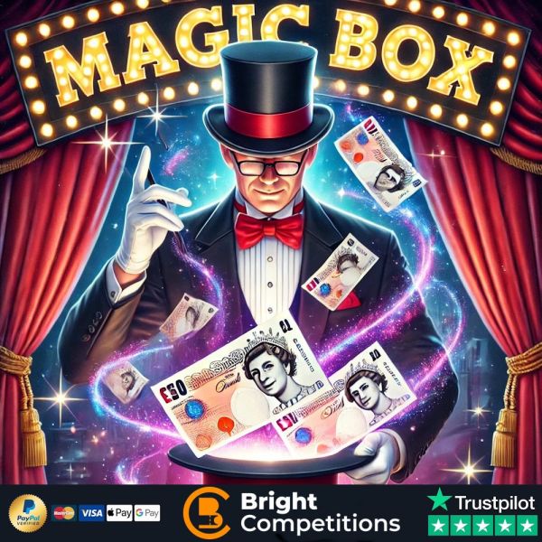 Magic Box! – 340 Instant Wins, 5 Magic Boxes & £50 Jackpot – 50p Per Ticket