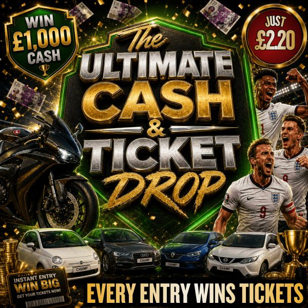 The Ultimate Cash & Ticket Drop – PRIZE EVERY TIME
