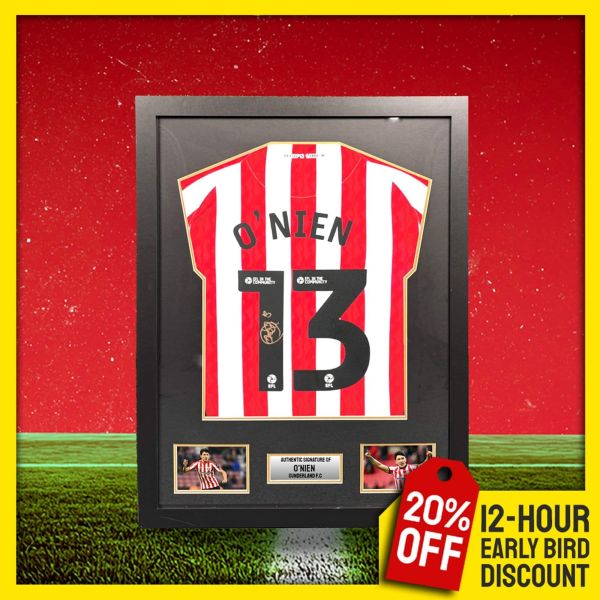 Sunderland Competition! Win this Luke O'Nien Signed & Framed Sunderland Shirt!