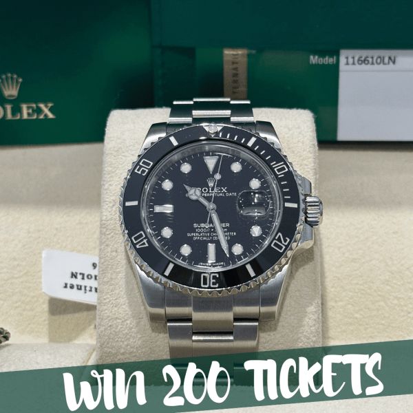WIN 200 ROLEX SUBMARINER TICKETS 🟢 OUTSTANDING VALUE 1.3x #2