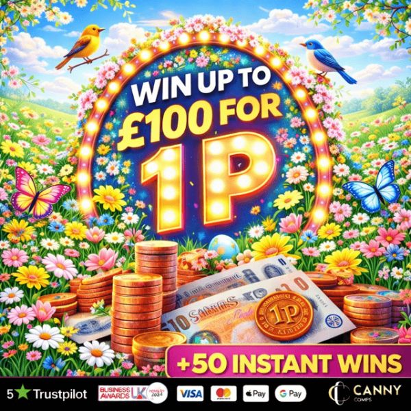 WIN UP TO £100 FOR 1p