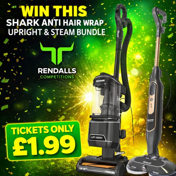 WIN THIS SHARK ANTI HAIR WRAP UPRIGHT & STEAM BUNDLE