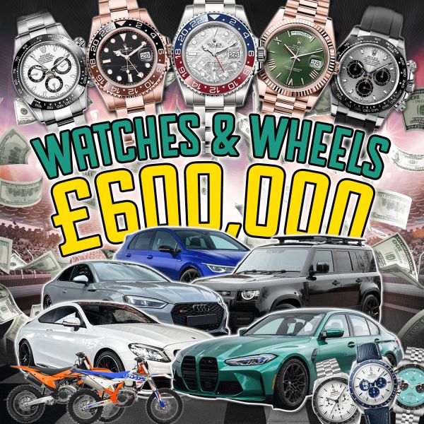 WATCHES & WHEELS MEGA INSTANT WIN – £600,000 IN PRIZES! NEW