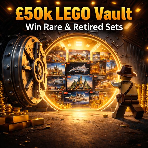 £50,000 LEGO Vault – Rare & Retired Sets with Instant Wins up to £1,500