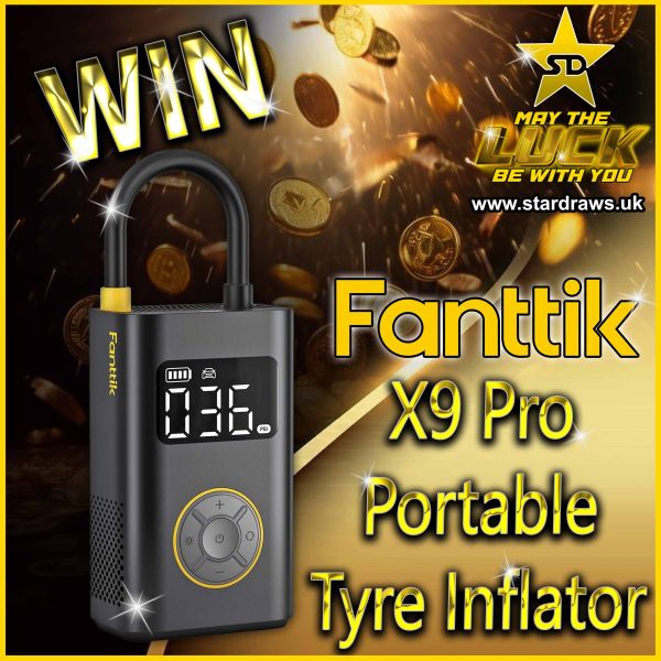 WK22 – FANTTIK – X9 Pro Portable Tyre Inflator (Odds:1:100)