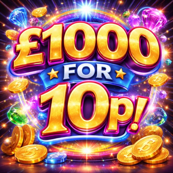 WIN £1000 FOR JUST 10P