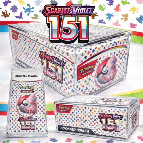POKEMON 151 Booster Bundle Display Case English SEALED! – 10 BOXES – RSP £2,500!