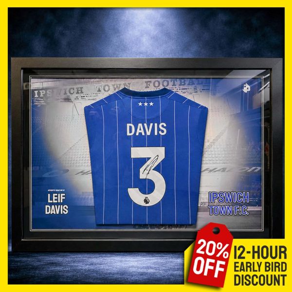 Leif Davis Signed & Custom LED Framed Shirt!