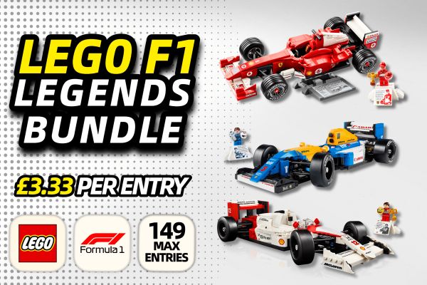 Win This Lego F1 Legends Senna vs Mansell vs Schumacher Bundle!
