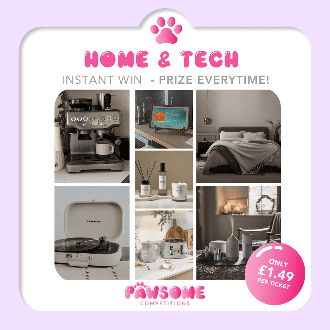INSTANT WIN – HOME & TECH PRIZE EVERY TIME 🏠