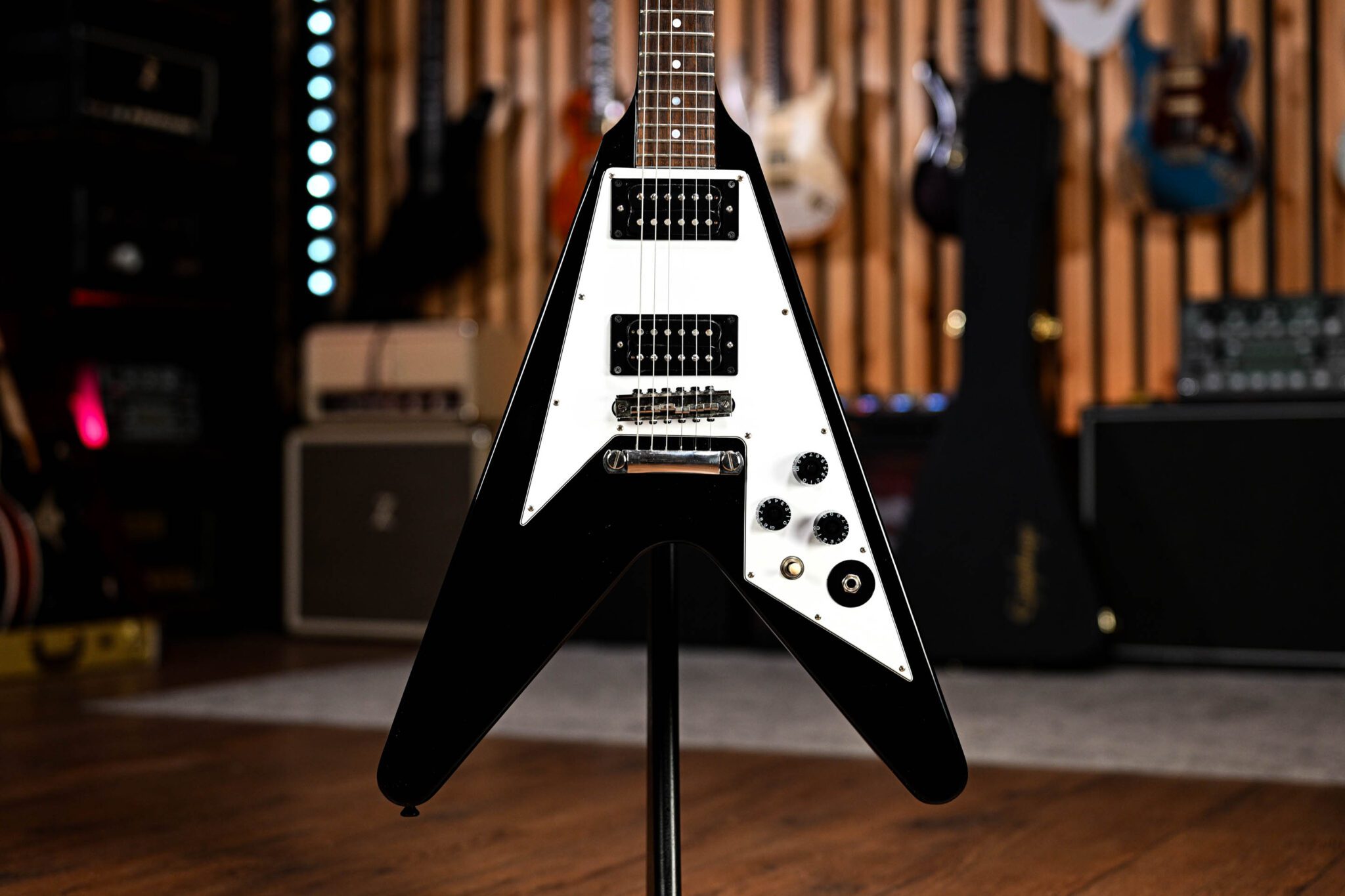 Epiphone Kirk Hammett Flying V in Ebony