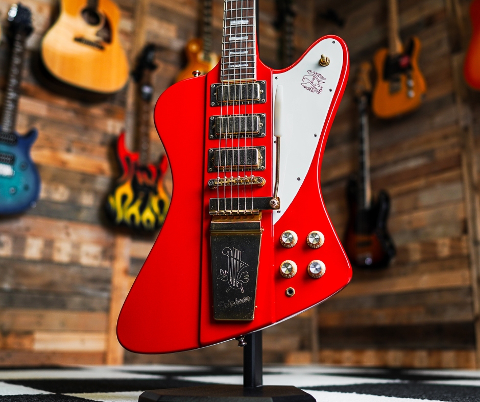 Epiphone ’63 Firebird VII in Red – Same-Day Delivery in The TGM Bus!