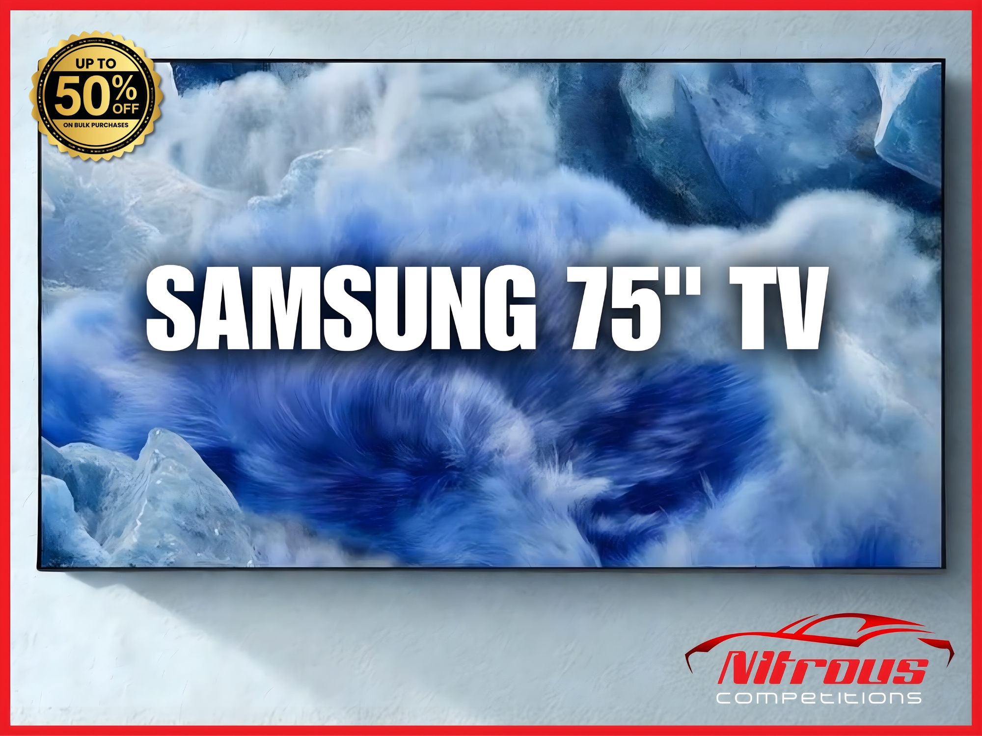SAMSUNG 75″ TV [Draw March 8th]