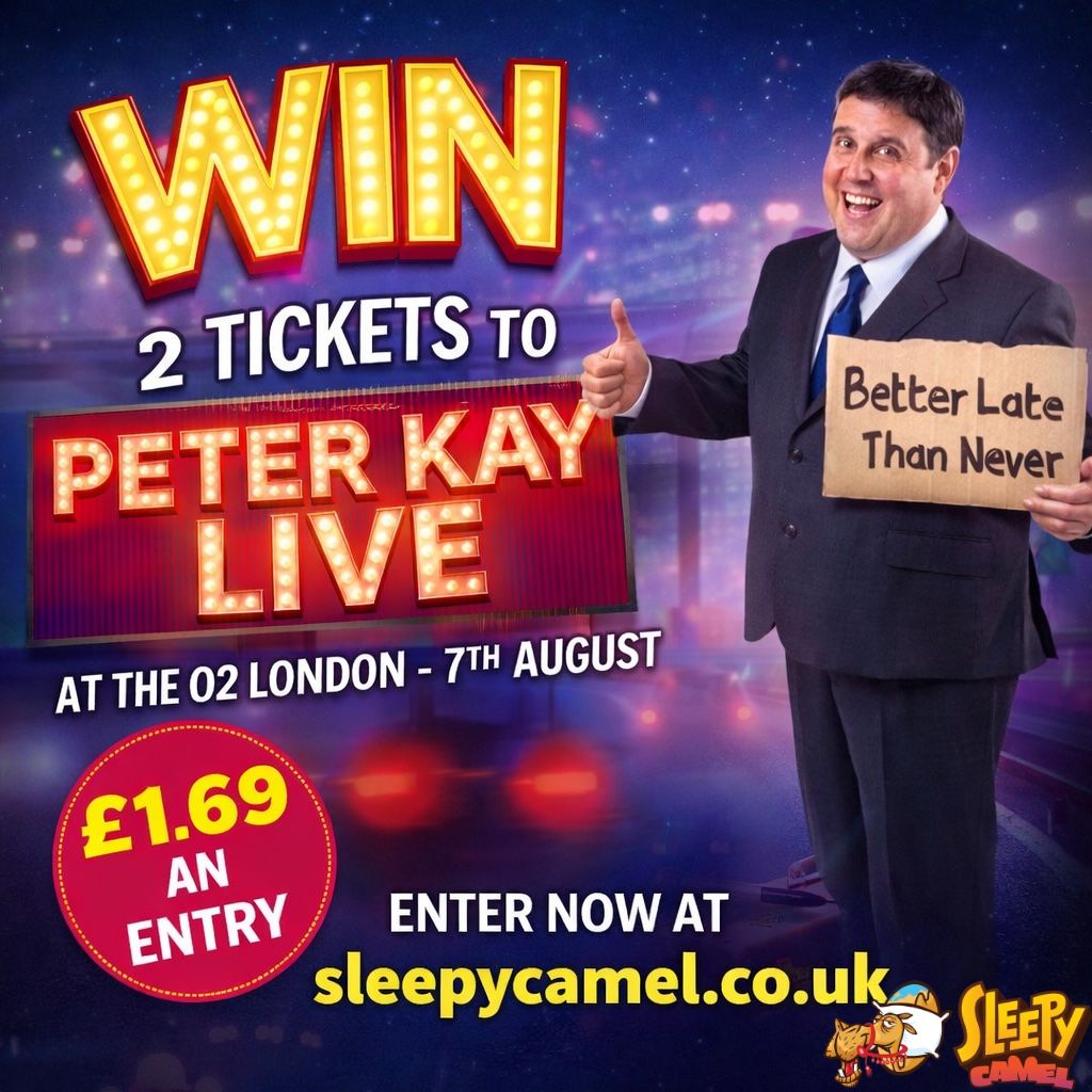 2 Tickets to Peter Kay in London!
