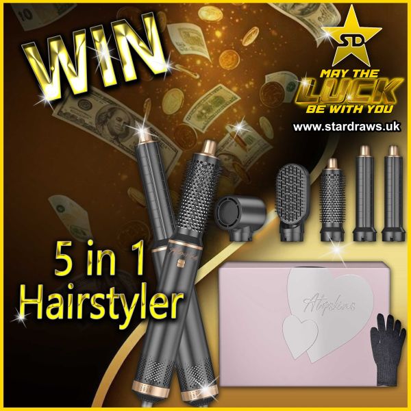 WK16 – 5-in-1 Hair Styler, Airstyler with Ionic Hair Dryer (Odds:1:100)