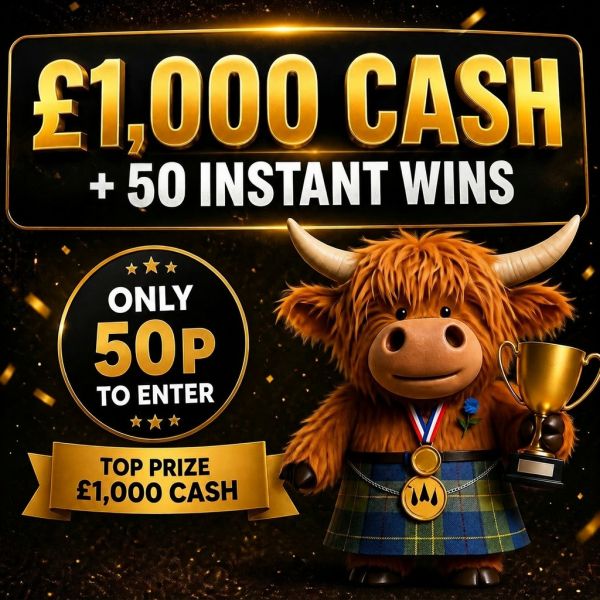£1,000 Cash Plus 50 Instant Wins