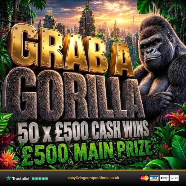 Grab A Gorilla – £500 Instant Wins
