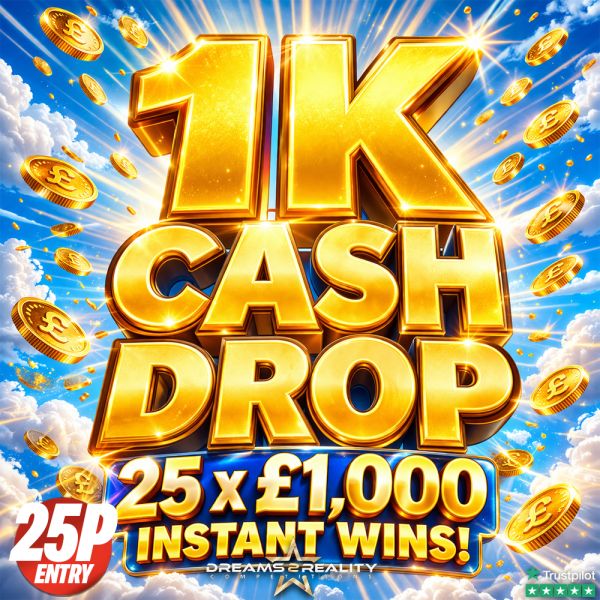 1K Cash Drop | 26 Chances To Win £1,000!