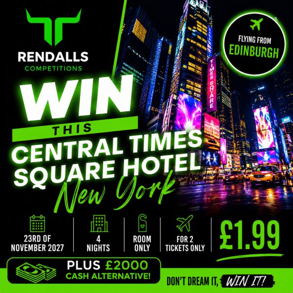 🗽 WIN A 4 NIGHT NEW YORK CITY BREAK FOR 2 🗽