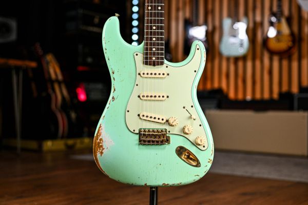 Fender Custom Shop 1960 Strat Heavy Relic in Surf Green