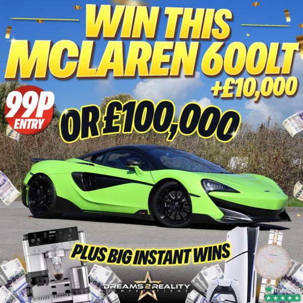 McLaren 600LT + £10,000 or £100,000
