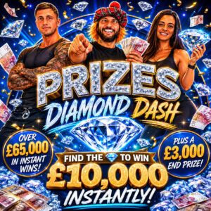 Prizes Diamond Dash – Over £65k In Instants