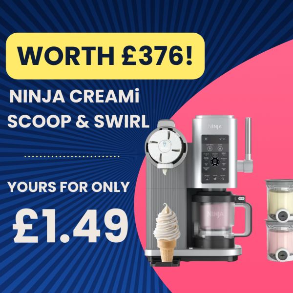 Ninja CREAMi Scoop & Swirl – Frozen Treats for just £1.49 🍦