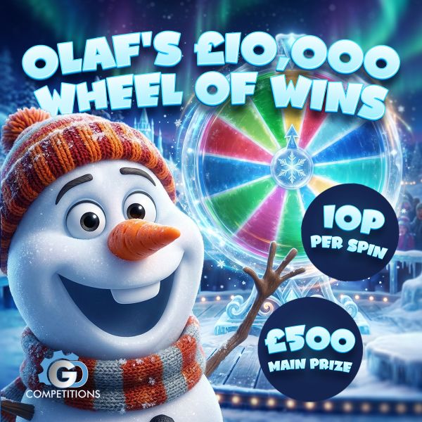 Olaf’s £10,000 Wheel Of Wins! (New & Improved Spin To Win!)