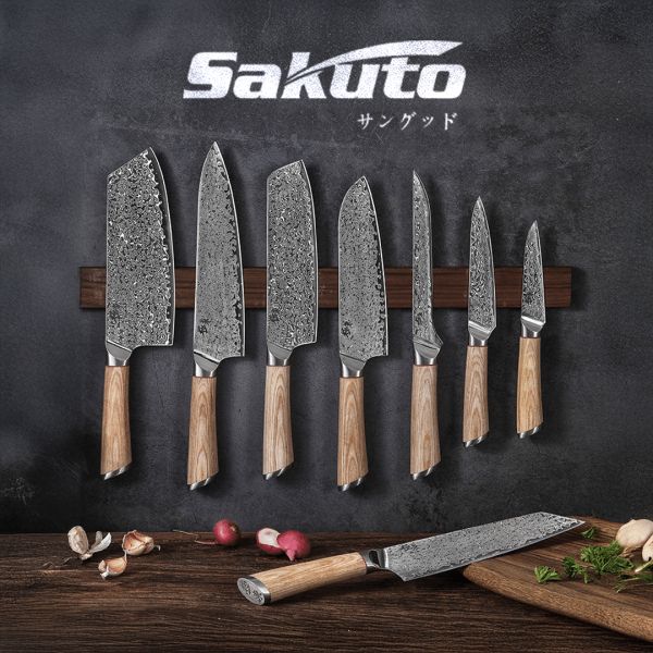 Sakuto Kasami Japanese Damacus Steel Kitchen Knife Set or £300 Cash