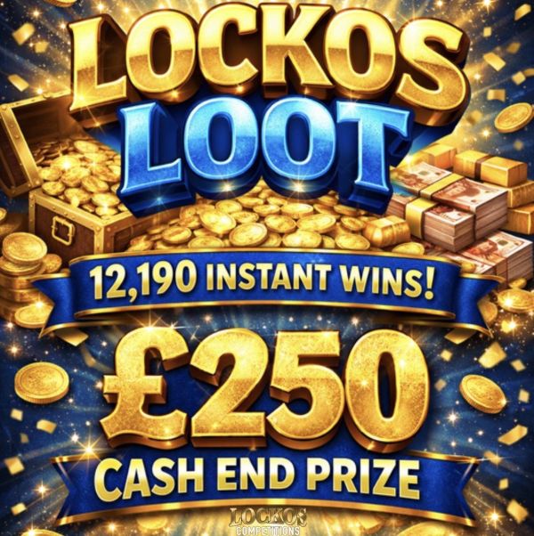 LOCKOS LOOT! 20P TO ENTER 12,190 TO FIND! £250 CASH END PRIZE!