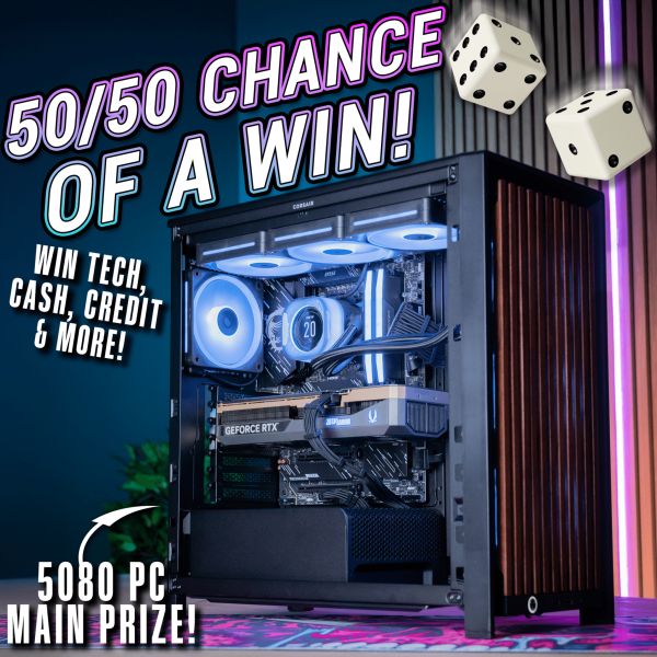 50/50 CHANCE OF A WIN | 5080 PC MAIN PRIZE!