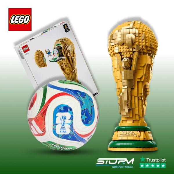 Lego FIFA World Cup Official Trophy & Offical Match Ball Bundle