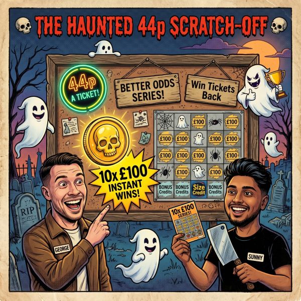 💀 THE HAUNTED 44p SCRATCH-OFF | Only 44p! | 10x £100 INSTANT WINS | £100 End Prize 💀
