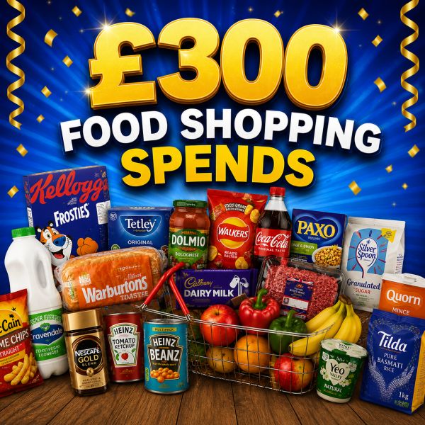 £300 FOOD SHOP SPENDS FOR 75P!