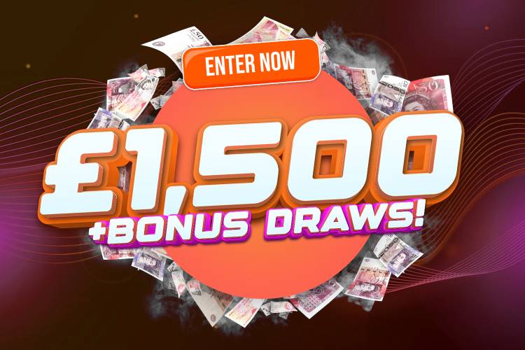 Win £1,500 Tax Free Cash + Bonus Draw